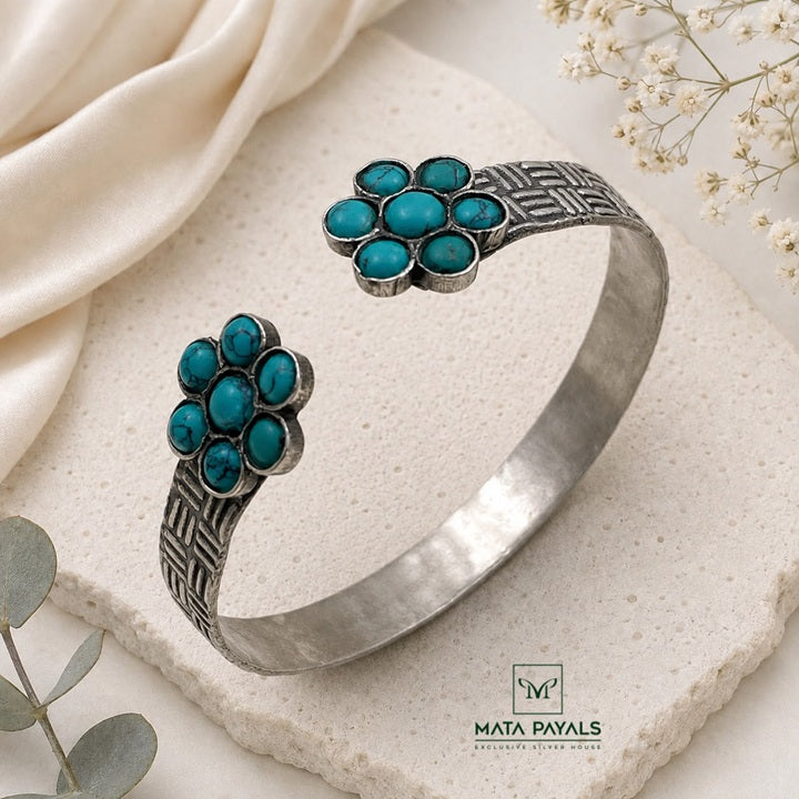 Oxidised Turquoise Kada