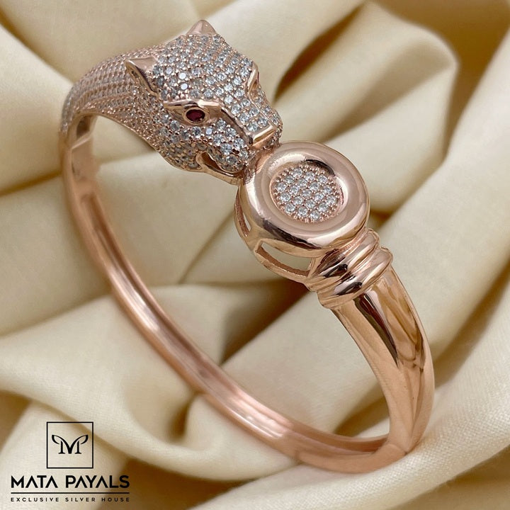 Rose Gold Cheetah Kada