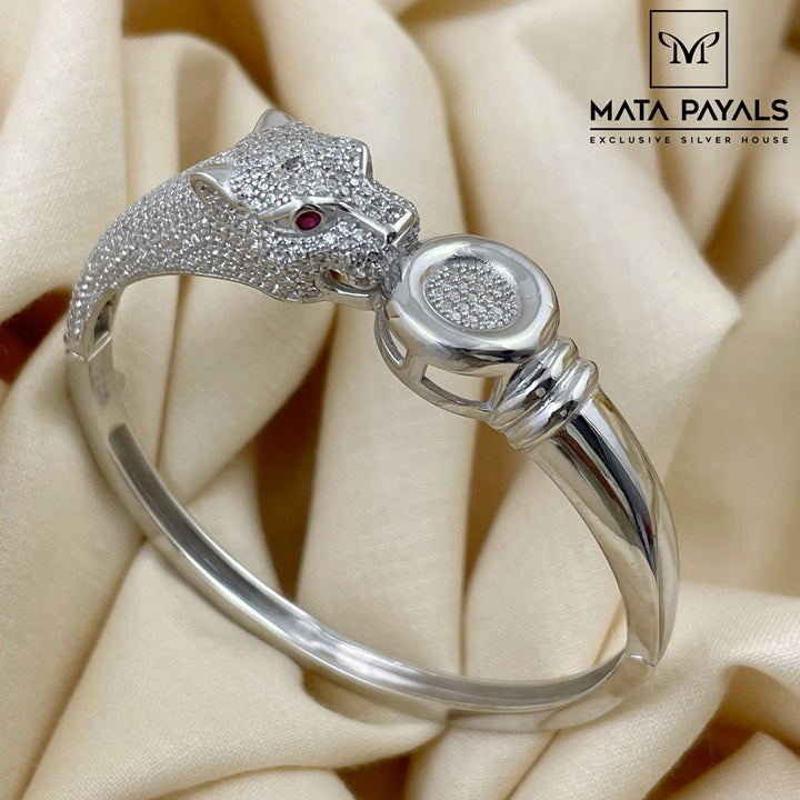 Rhodium Cheetah Kada