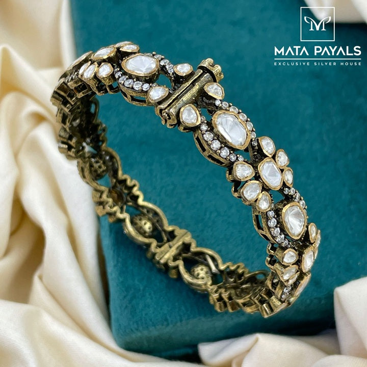 Victorian Moissanite Kada