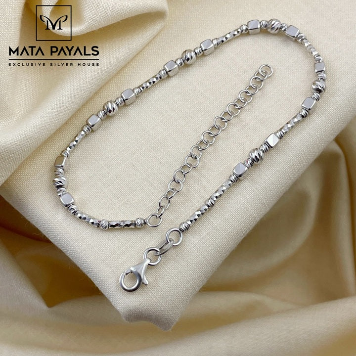 Fancy Rhodium Bracelet