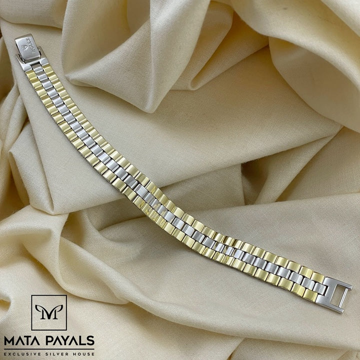 Elegant Dual Tone Bracelet