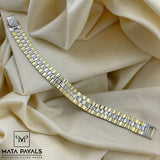 Elegant Dual Tone Bracelet