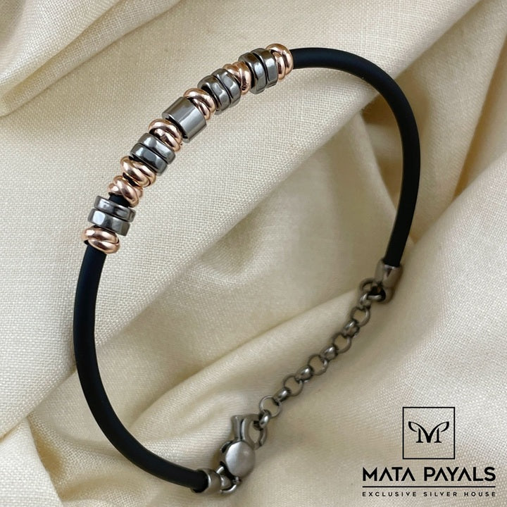 Dual Tone Silicon Bracelet