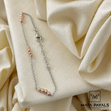 Fancy Dual Tone Bracelet