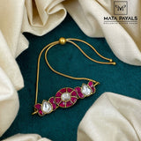 Lotus Kundan Bracelet