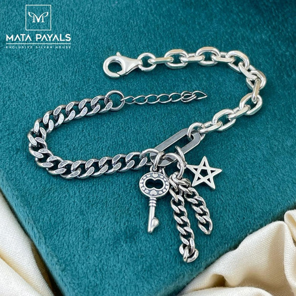 Fancy Oxidised Bracelet