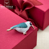 Rose Gold Cuckoo Brooch