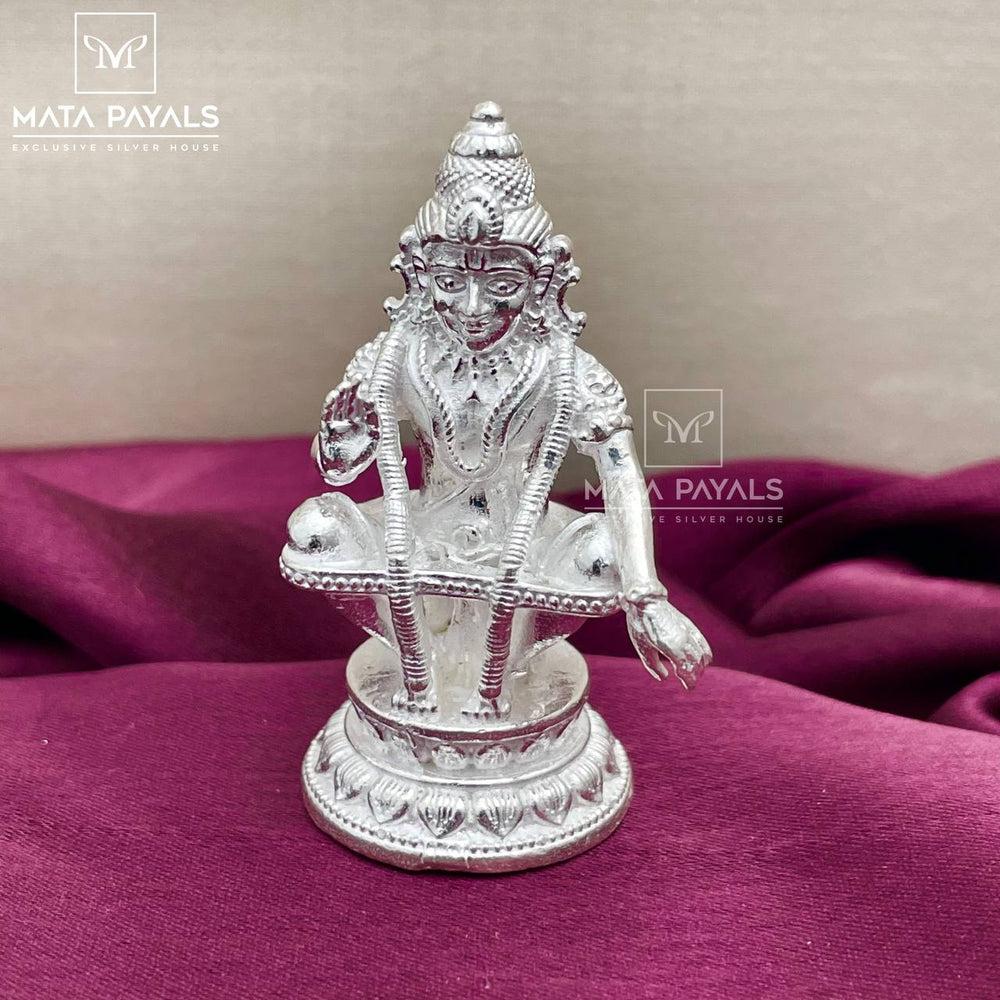 Celestial Swami Ayyapa Silver Idol