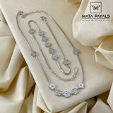 Beautiful Rhodium Anklet