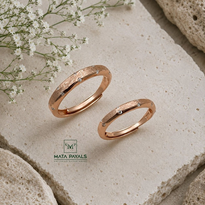 Ravishing Silver Couple Ring