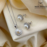 Unique Zircon Pendant Set