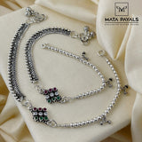 Heritage Cut Stone Anklet