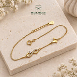 Gold Plated Infinity Bracelet