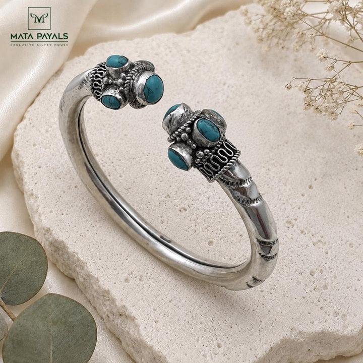 Oxidised Turquoise Kada
