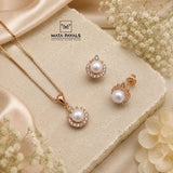 Sensational Rose Gold Pendant set