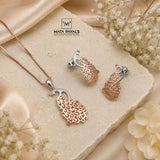 Fantastic Dual Tone Pendant Set