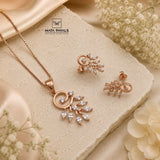 Stylish Zircon Pendant Set