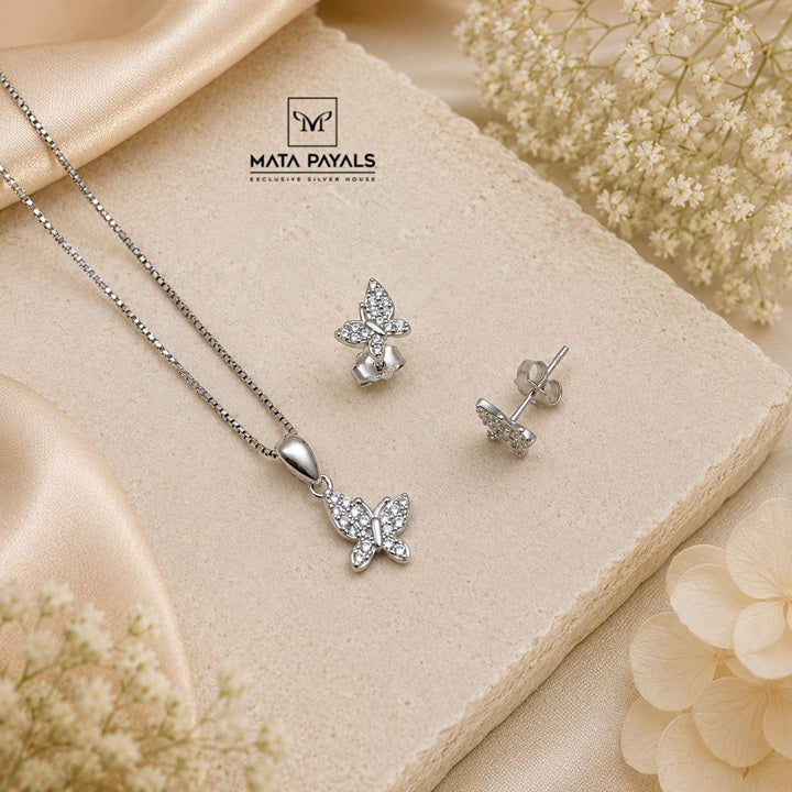 Butterfly Pendant Set