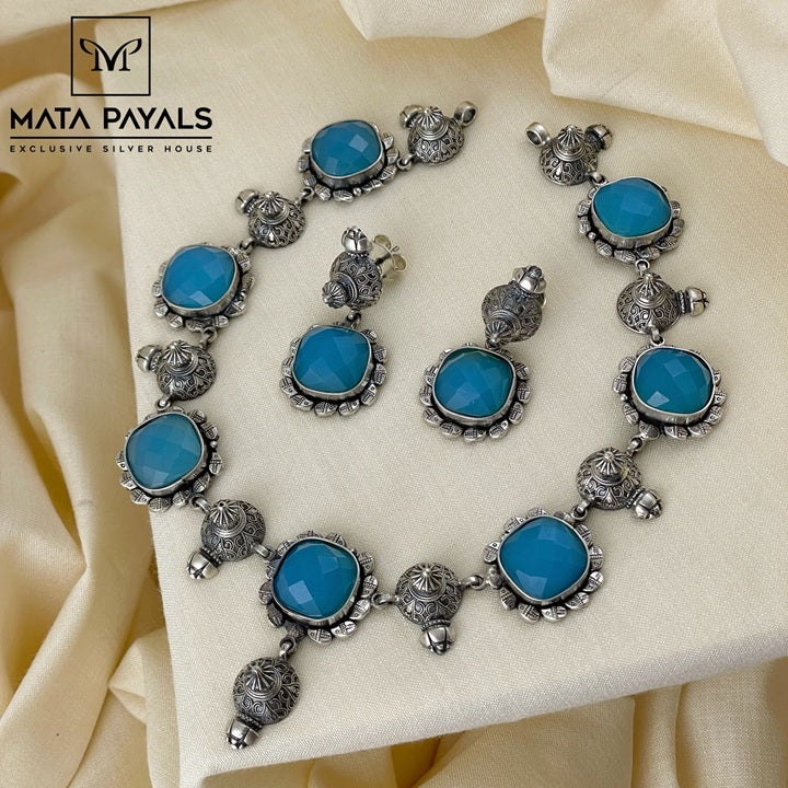 Attractive Pretty Oxidised Necklace