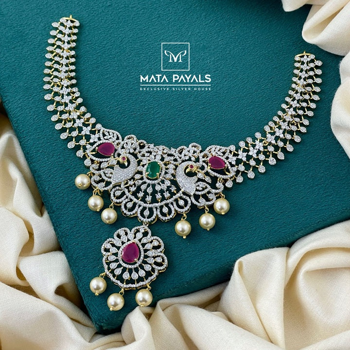 Bridel Mayura Gold Polish Necklace