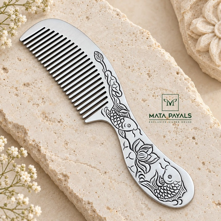 Oxidised Silver Comb