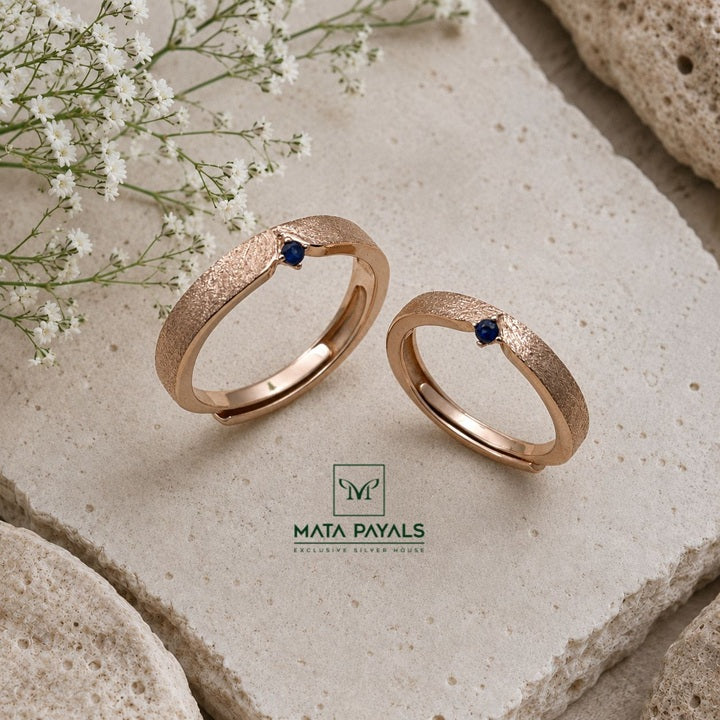 Pretty Blue Couple Ring