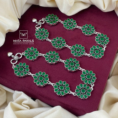 Wonderful Green Stone Anklet