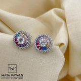 Colourful Zircon Stud