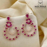 Lovely Dark Pink Earring
