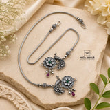 Peacock Motif Anklet