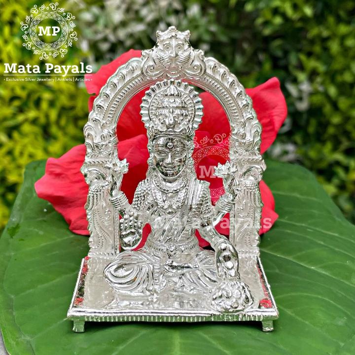 Dhana Lakshmi Divine Silver Idol