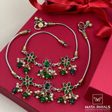 Kundan Lotus Anklet