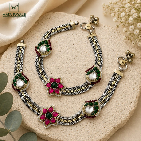 Traditional Kundan Payal