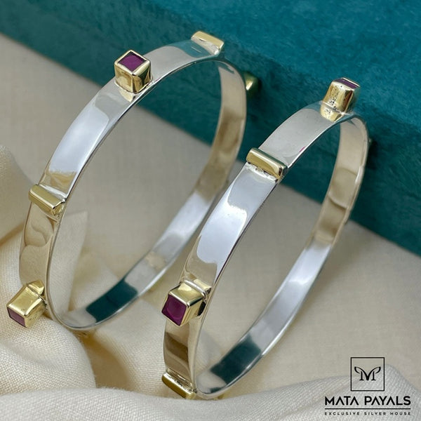 Elegant Dual Tone Bangle