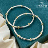 Elegant Dual Tone Bangle