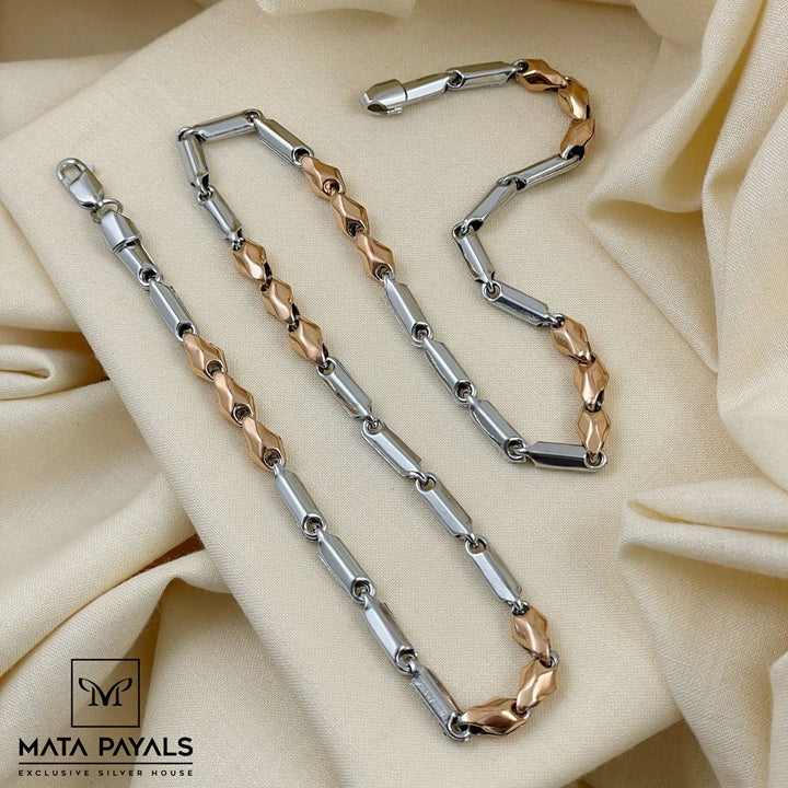 Charming Dual Tone Anklet