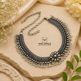Excellent Kundan Dual Tone Necklace