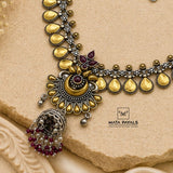 Artistic Dual Tone Necklace