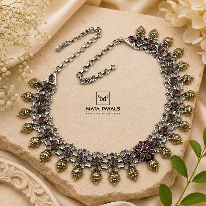 Elegant Dual Tone Necklace