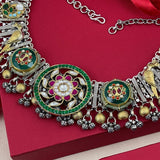 Rajwade Kundan Dual Tone Necklace