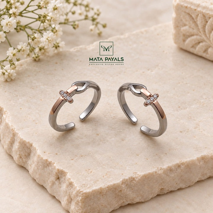 Dual Tone Toe Ring