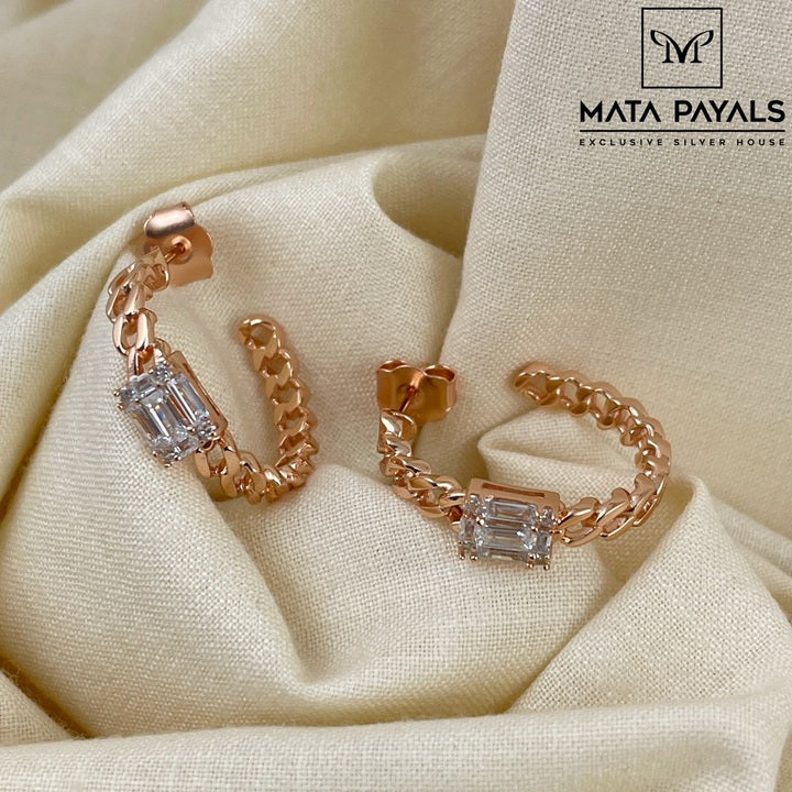 Charming Rose Gold Hoop