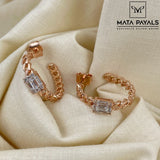 Charming Rose Gold Hoop
