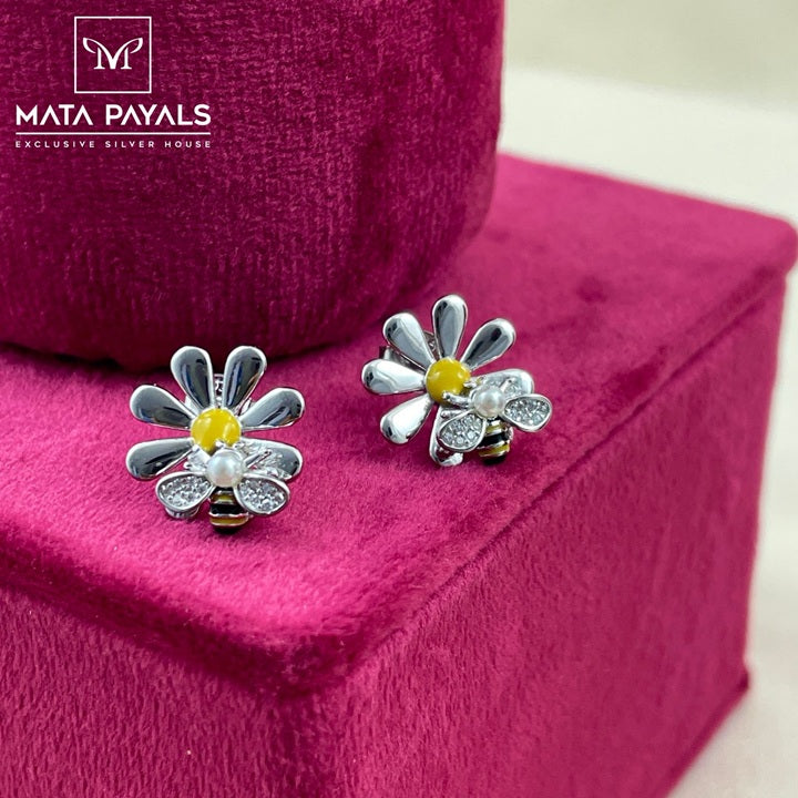 Sunflower Zircon Stud