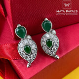 Charming Green & White Stud