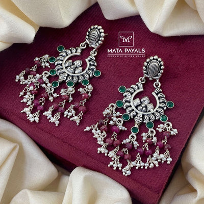 Sensational Oxidised Chandbali