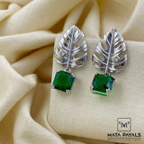 Rhodium Leafy Tiny Hanging