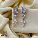 Elegant Rose Gold Zircon Tiny Hanging