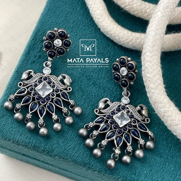 Antiquated Blue Earing